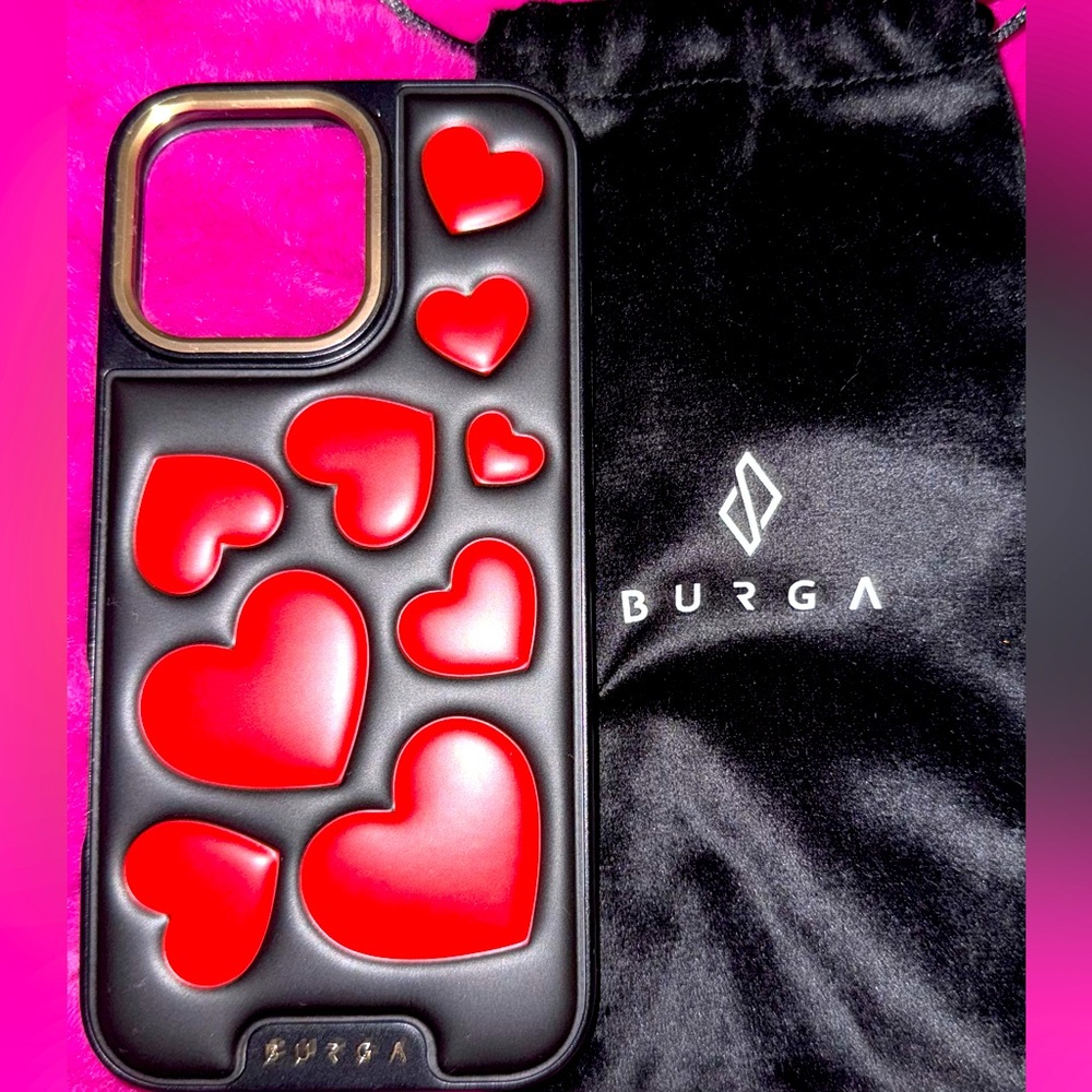 Burga Red Heart Phone Case iPhone 16 pro max